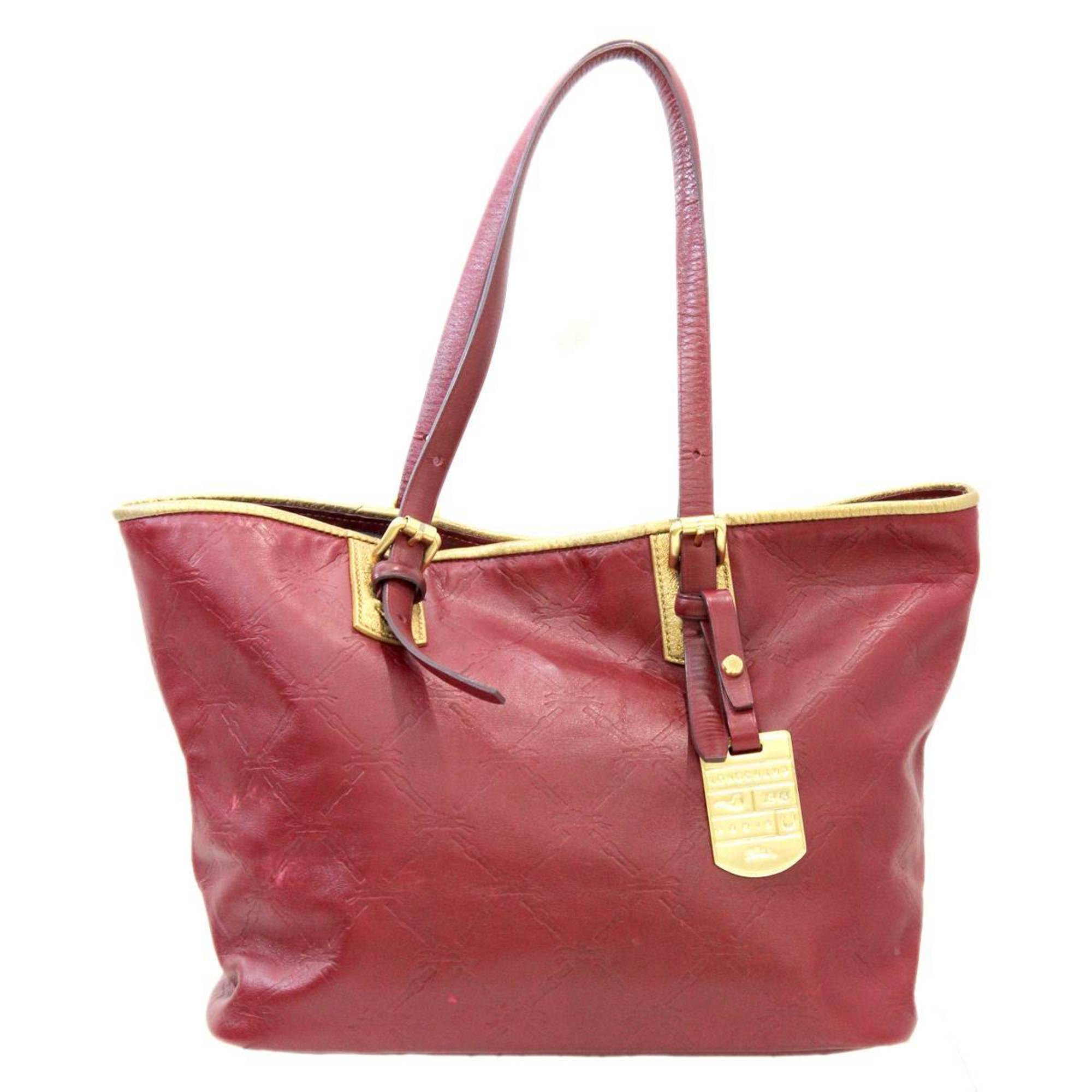 Longchamp leather tote bag