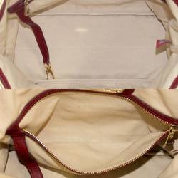 Longchamp leather tote bag