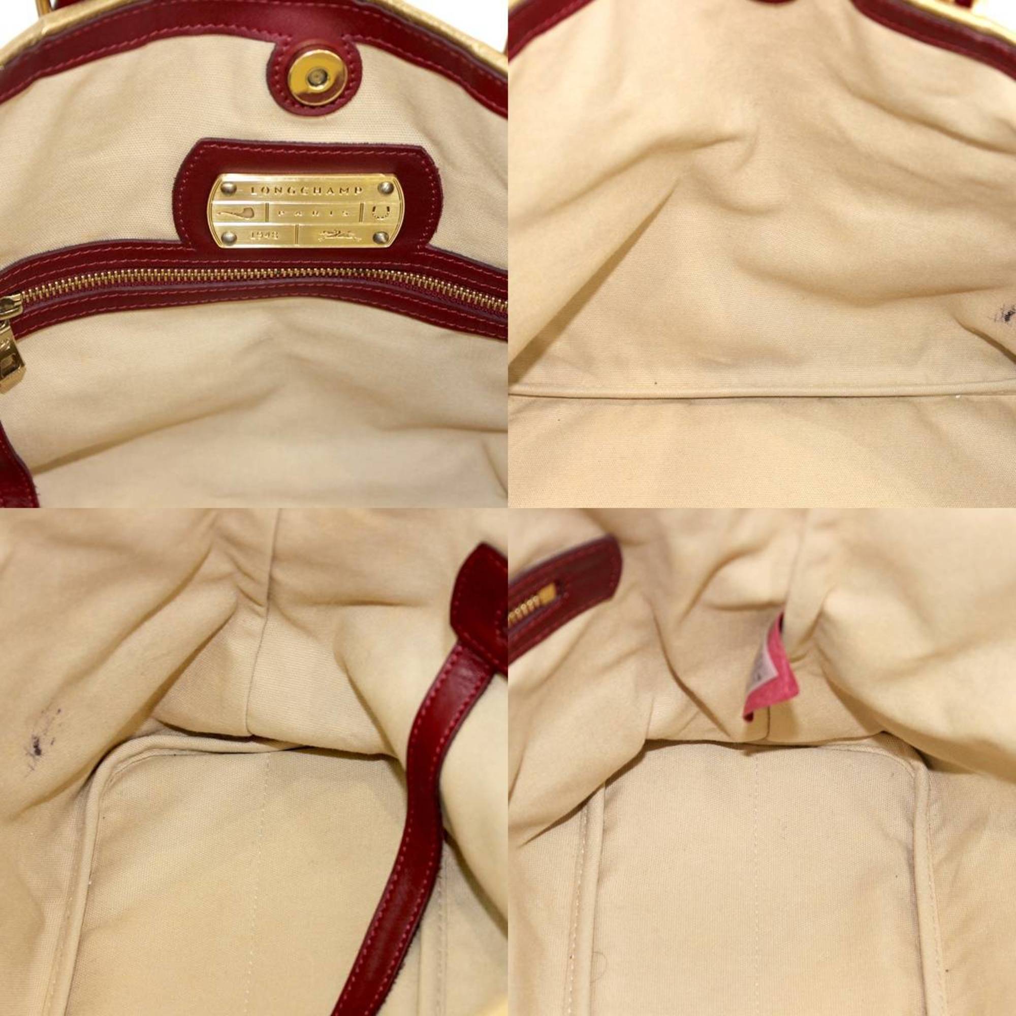 Longchamp leather tote bag