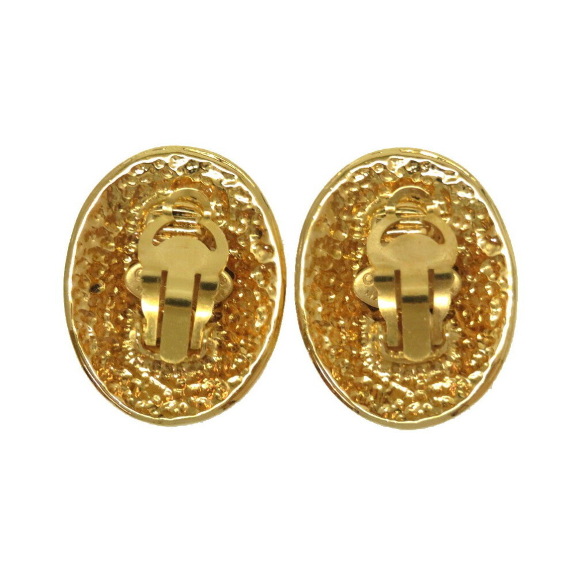 Chanel Coco Mark 94P Gold Earrings 0033 CHANEL