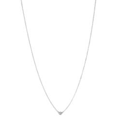 Tiffany & Co. / Pt950 Platinum Elsa Peretti Single Diamond Pendant Neck circumference 41cm