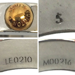 Louis Vuitton Ring Nanogram S M00210 Ring 5.5 US GOLD+SILVER Women