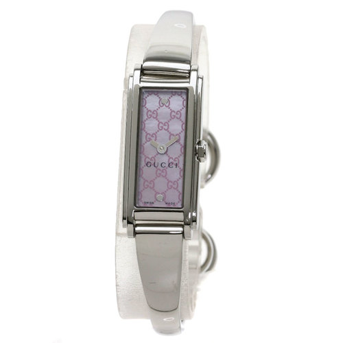 Gucci YA109 GG Square Face Watch Stainless Steel Ladies | eLADY Globazone