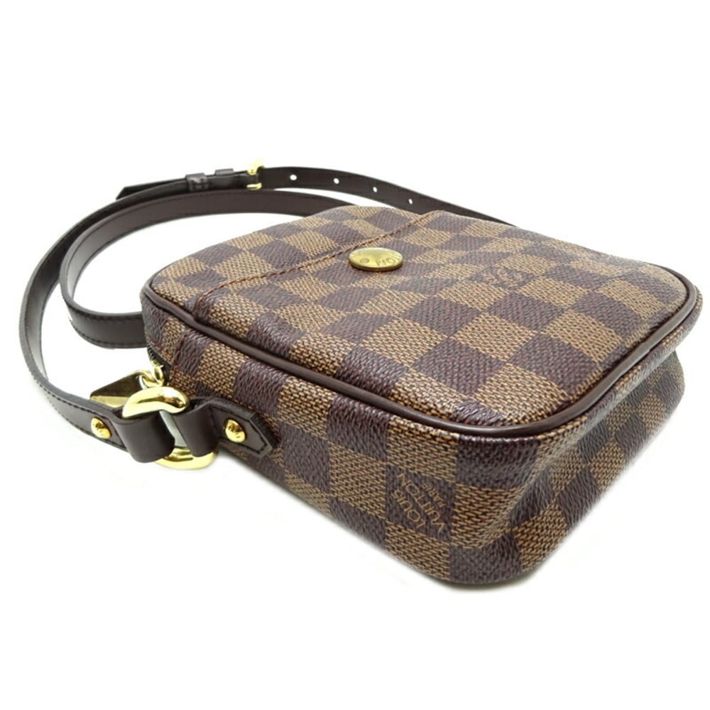 Louis Vuitton Crossbody Rift Damier Ebene Brown in Canvas with