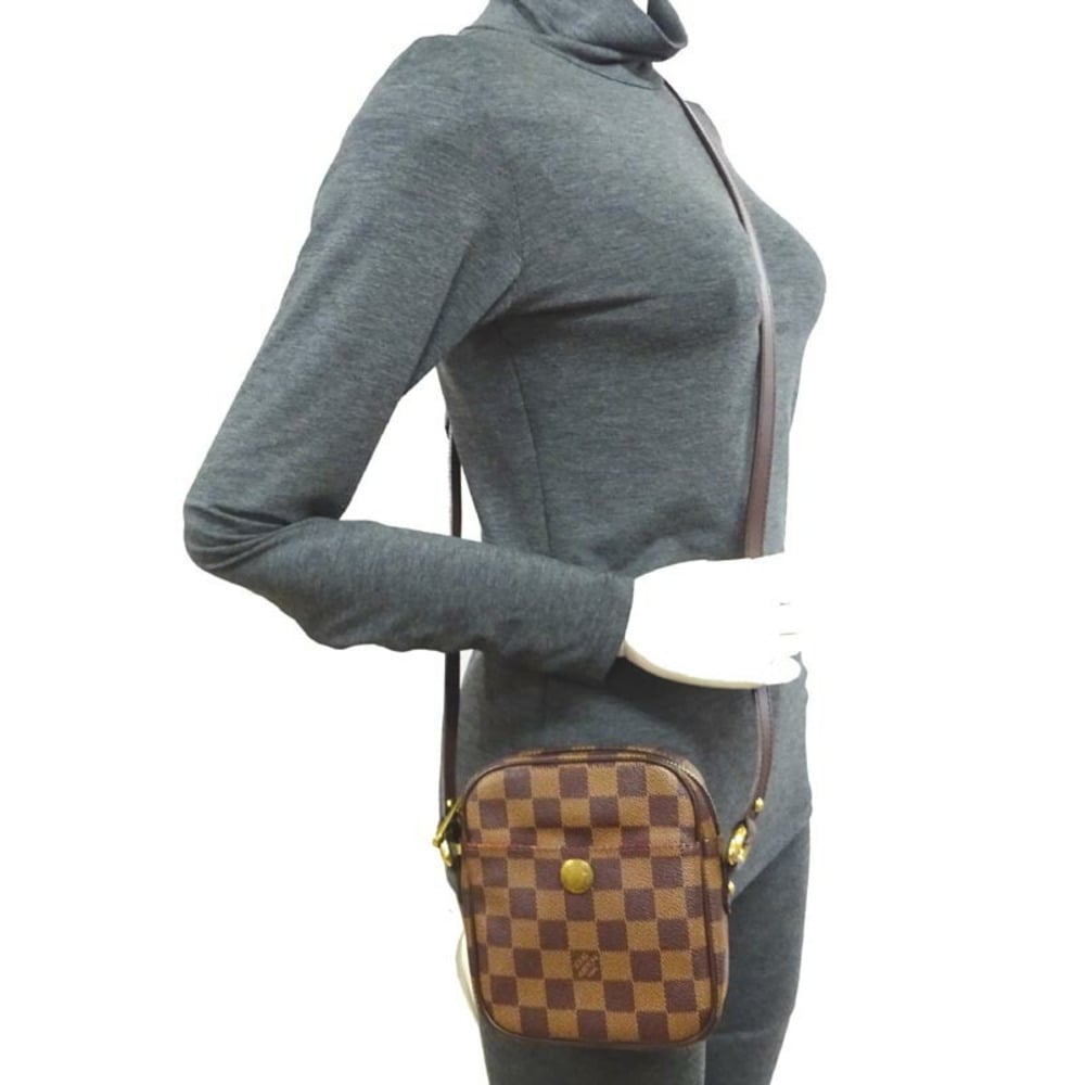 Louis Vuitton Lift Women's Shoulder Bag N60009 Damier Canvas Ebene