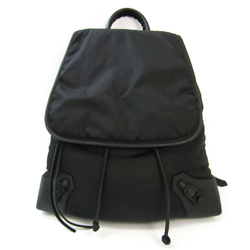 Balenciaga Classic Traveller 387285 Unisex Leather,Nylon Backpack Black