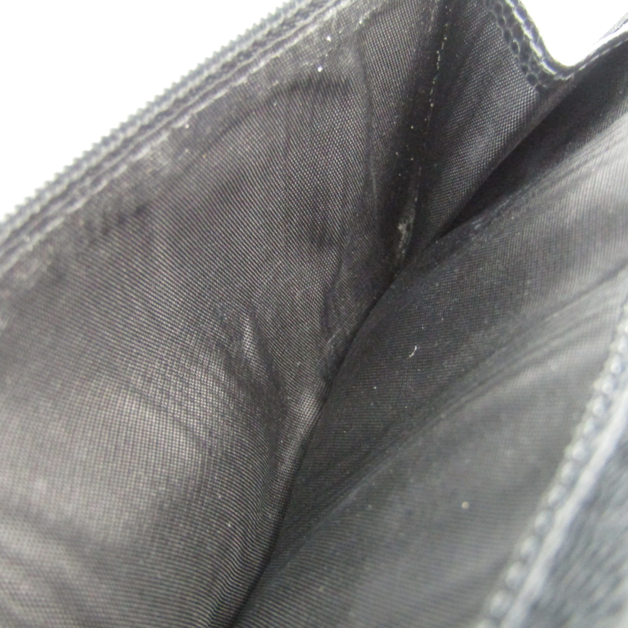 Chanel Round Zip A13228 Women's Caviar Leather Long Wallet (bi-fold) Black