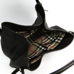 Burberry 3828163 Women's Leather Shoulder Bag Dark Brown