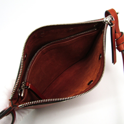 Celine Leather Shoulder Bag Brown