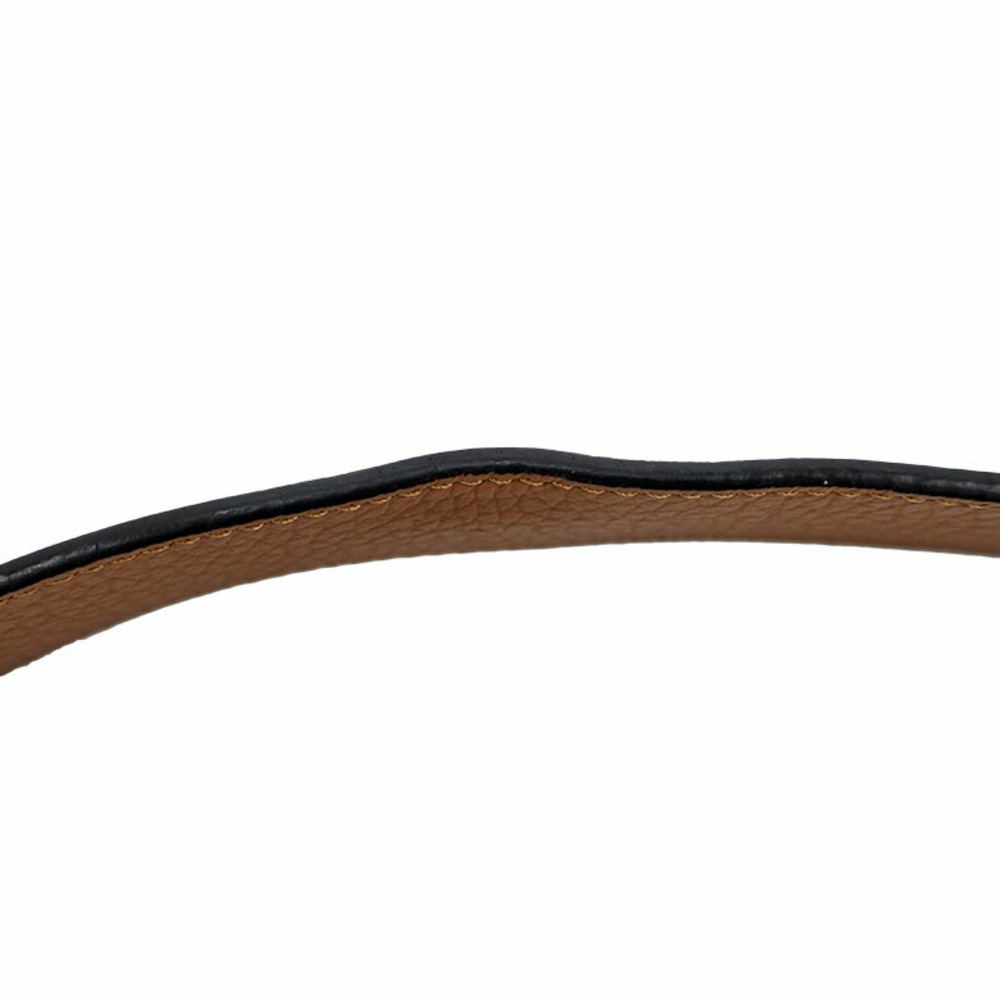 LOUIS VUITTON Saint Tulle Initial Madeleine Reversible Belt 30MM M9521X  Black x Brown 80cm